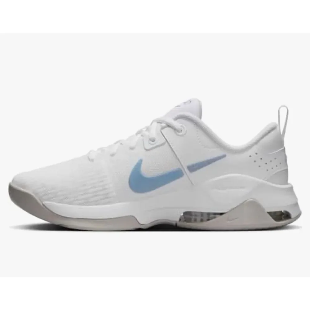 Nike Women's Zoom Bella 6 trainer in white and light armoury blue NIB 8